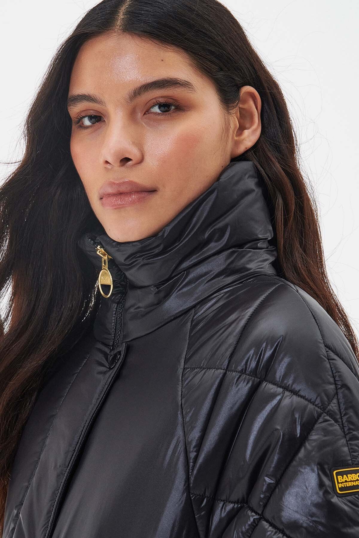 Parade Quilted Jacket Black by Barbour International Lady