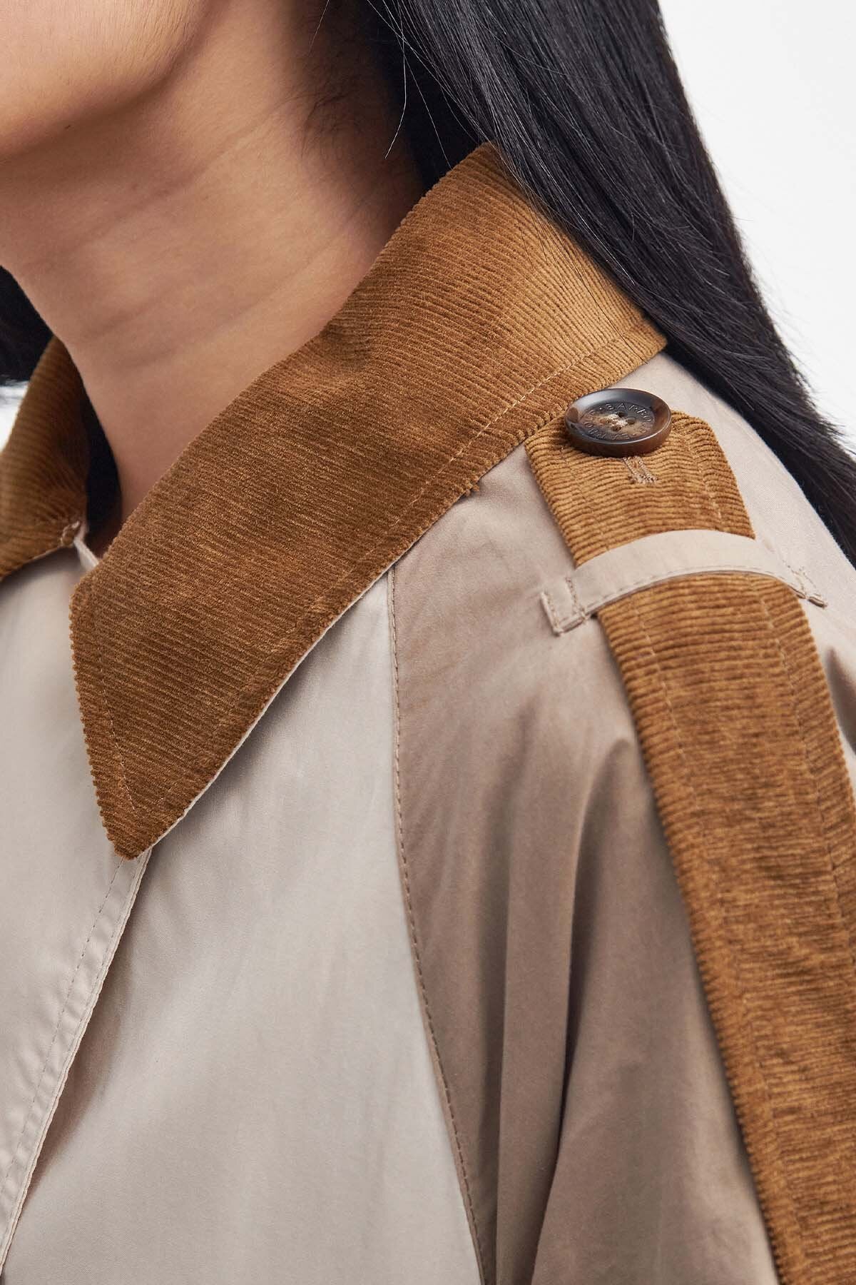 トレンチコート BARBOUR Women Outer 241MLSP0150 ST51 223269 BROWN Ingleby Showerproof Trench Coat Oatmeal/summer navy by