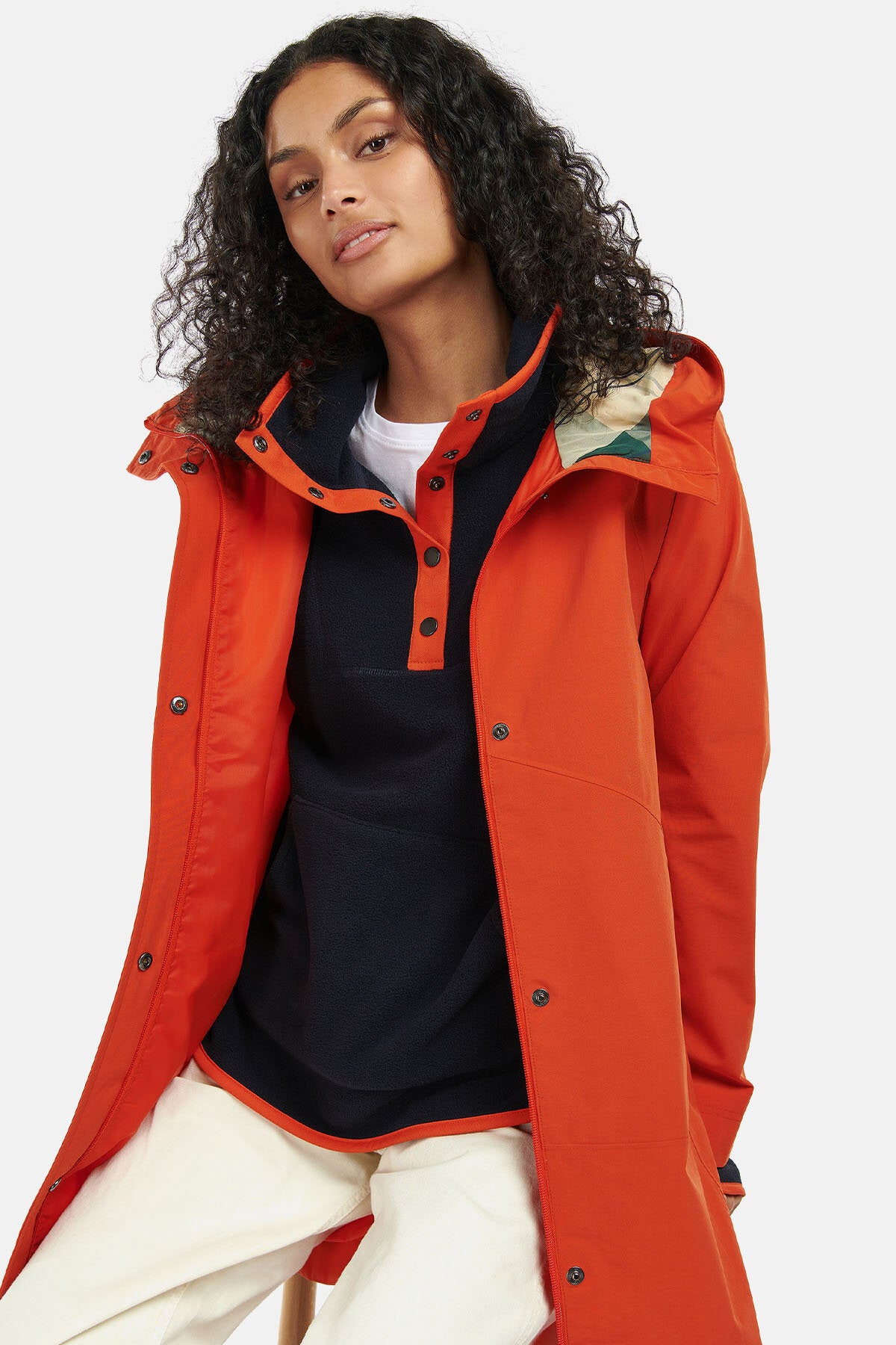 Barbour red raincoat online