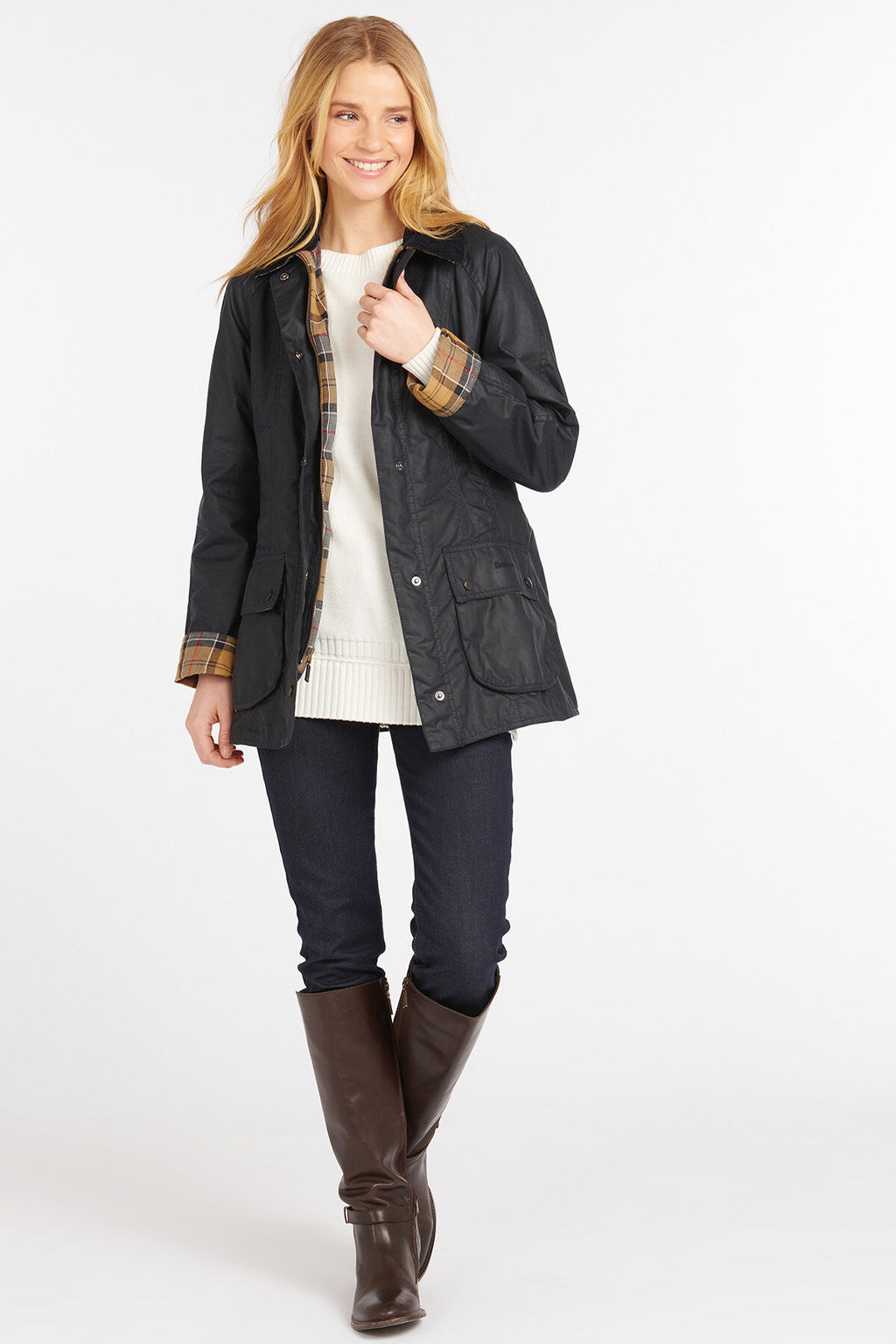 ジャケット BARBOUR Woman Jacket Navy LSP0233 NY93 BARBOUR: Jacket woman - Navy | Barbour jacket LSP0233 online