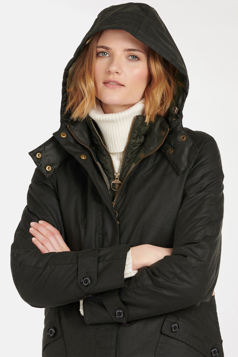 Cannich Wax Jacket Sage/ancient by Barbour Lady Women WP Store