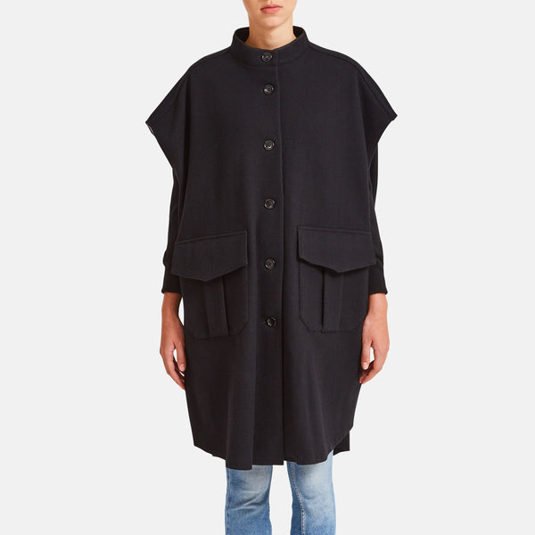 Giacca in lana oversized