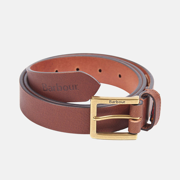 Leather Belt Dark tan by Barbour Men WP Store