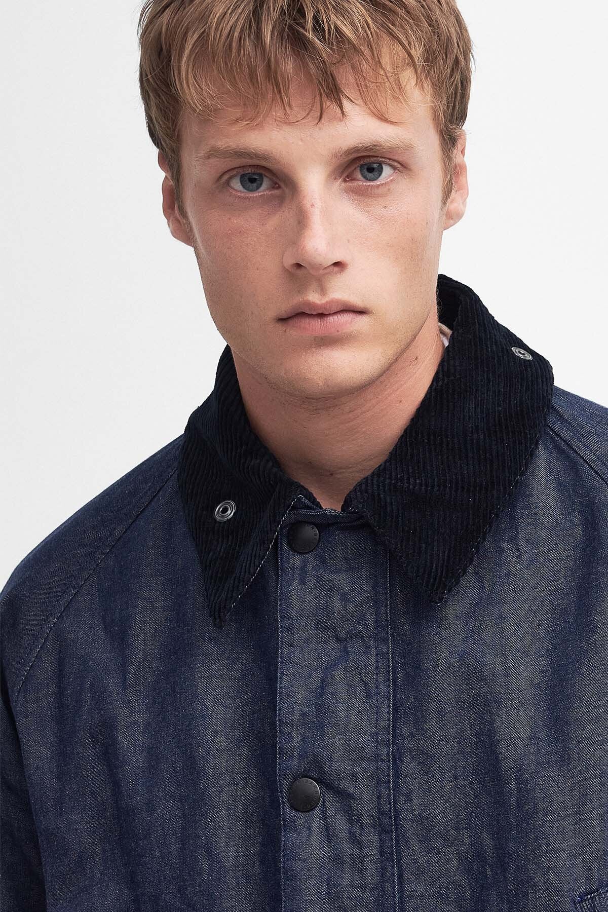 Bedale Oversized Denim Jacket Indigo by Barbour | Men | WP Store