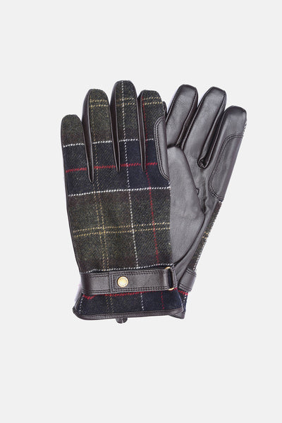 Barbour tartan gloves cheap