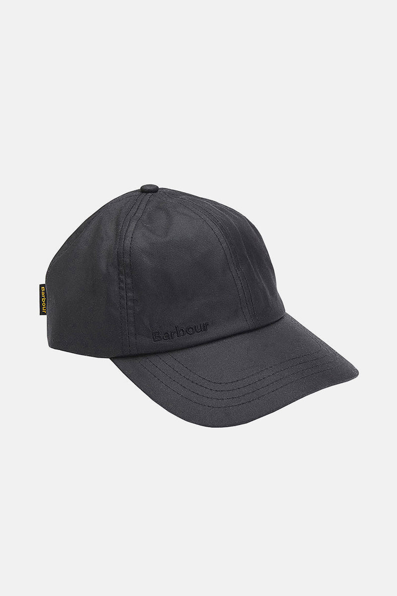 Wax Sports Cap Black classic by Barbour Men WP Store