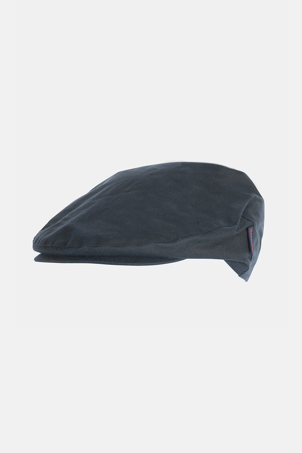 Barbour wax flat cap black online