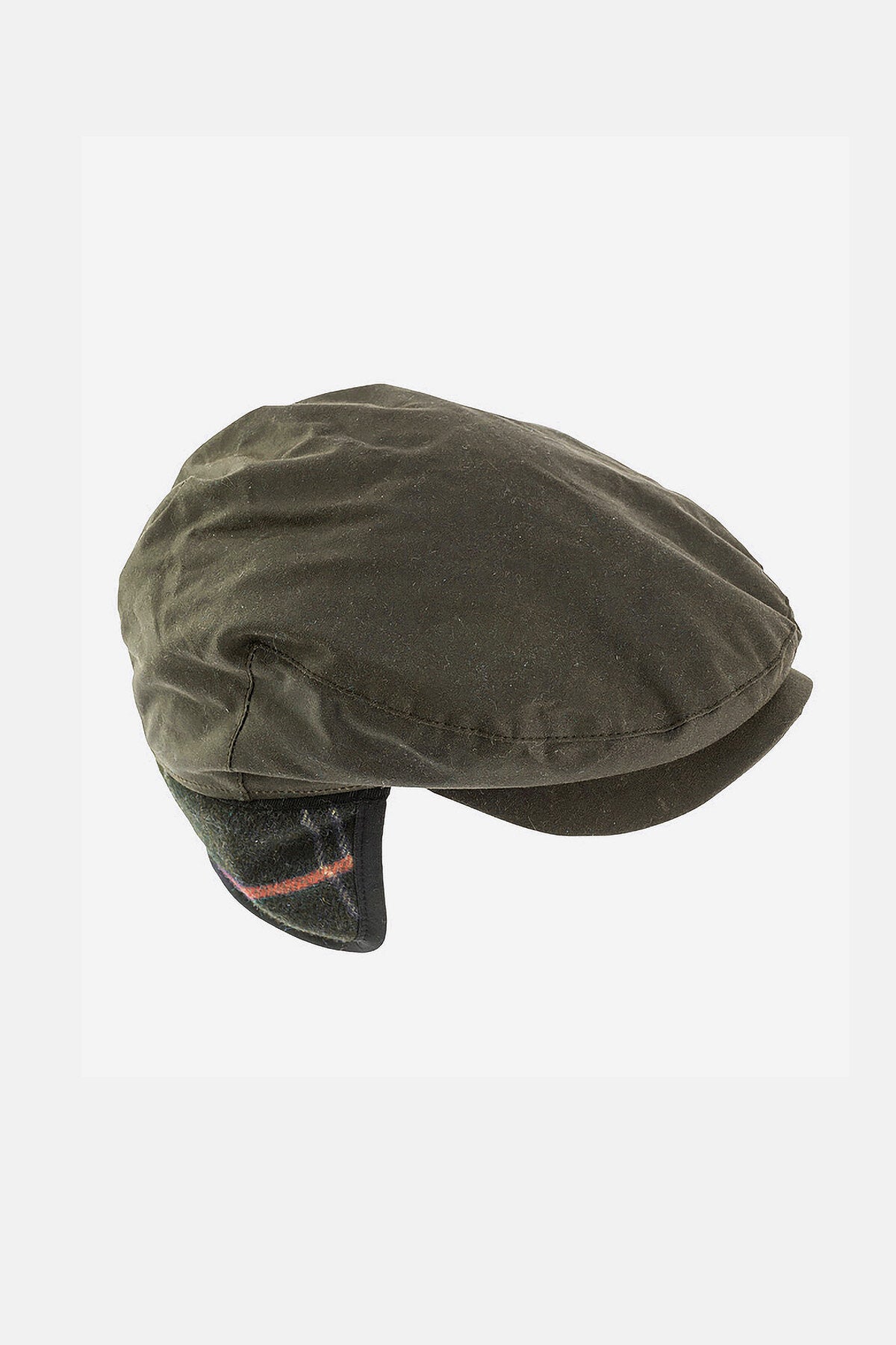 Cheviot Wax Flat Cap Olive by Barbour Men WP Store
