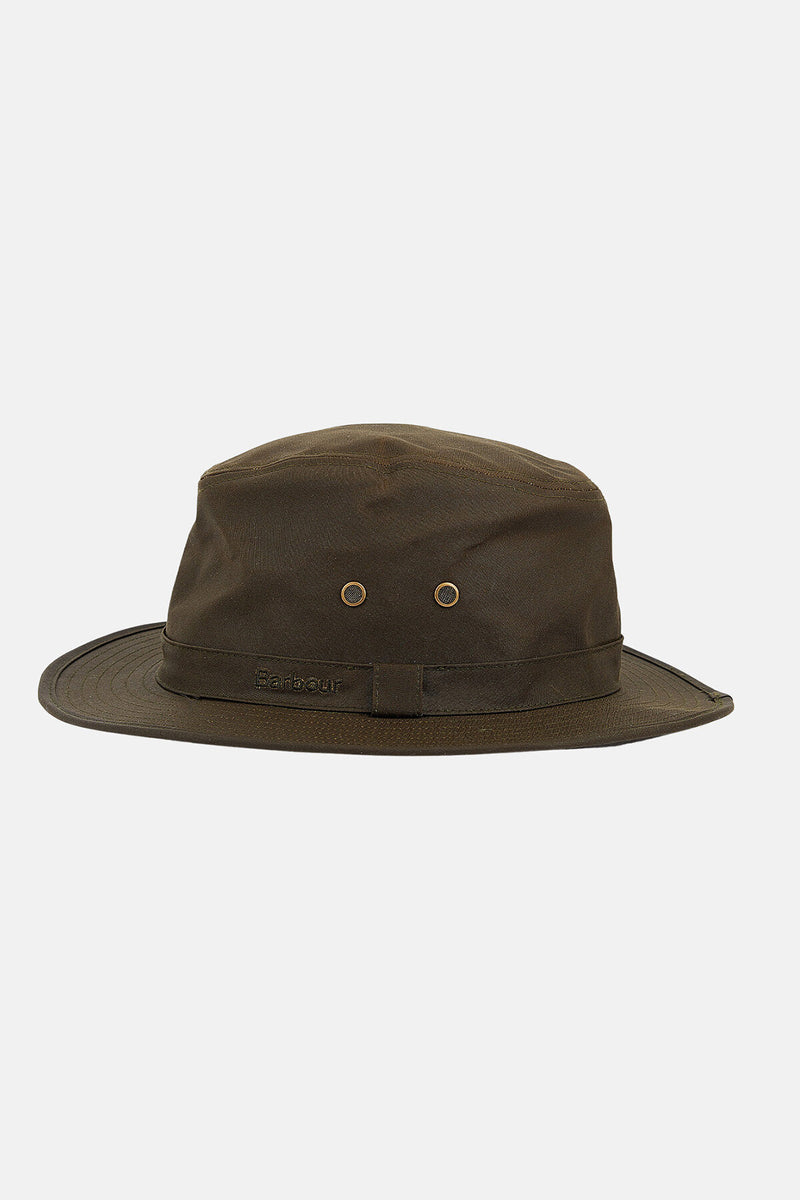 Dawson Wax Safari Hat Olive by Barbour Men WP Store