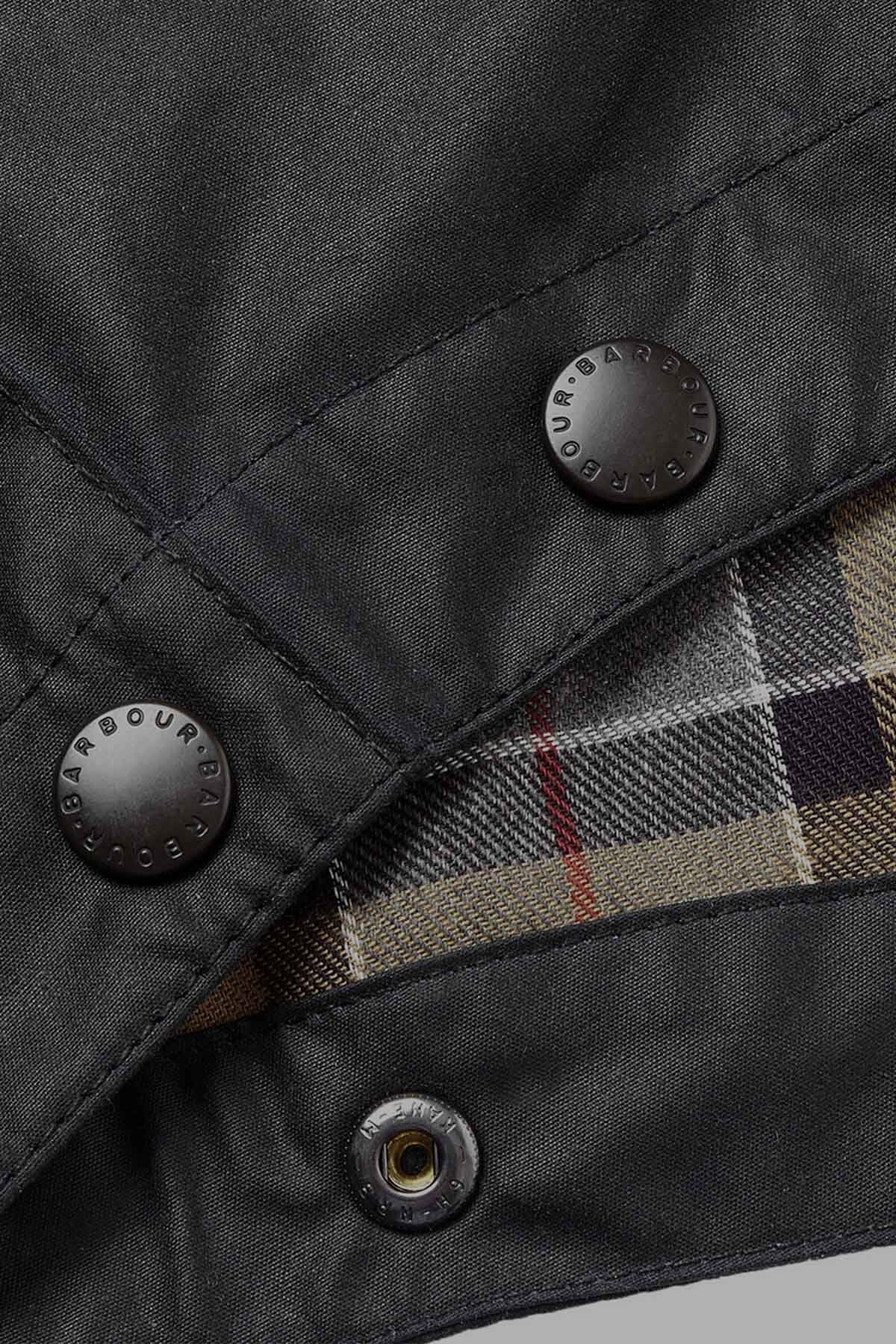 Waxed Cotton Hood Sage by Barbour Men WP Store