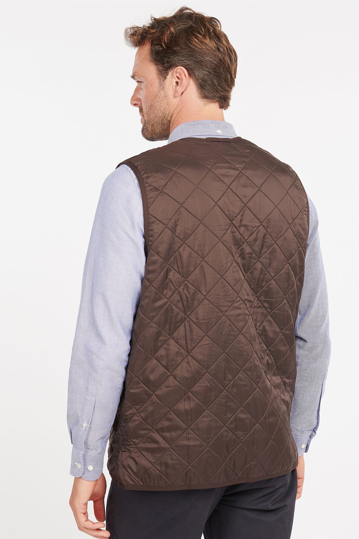 Polarquilt Waistcoat/Zip-In Liner Dark brown by Barbour | Men | WP