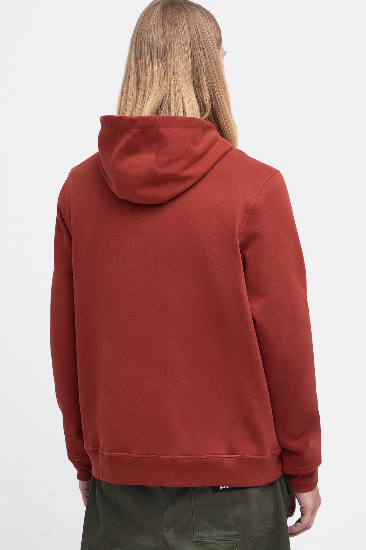 Barbour x Maison Kitsuné Fox Head Hoodie Burnt henna by Barbour