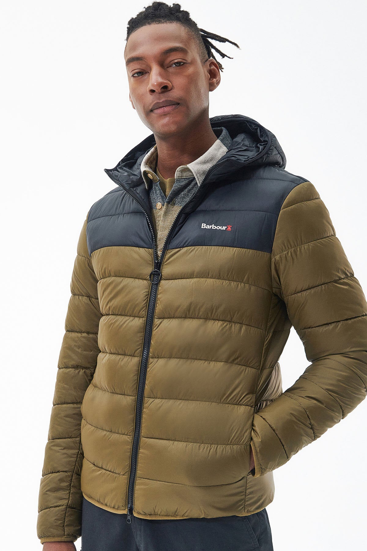 Barbour busa baffle clearance quilted jacket