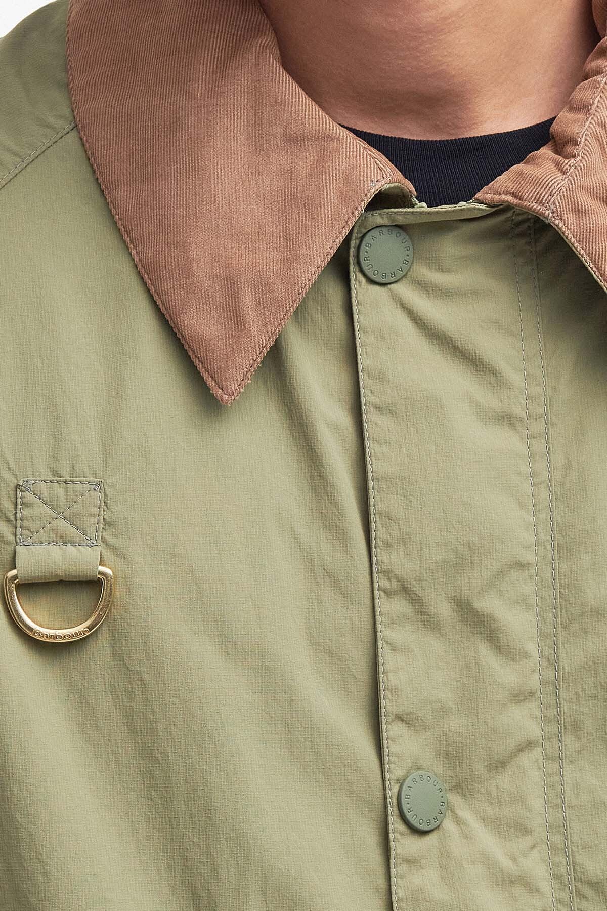 Oversized Spey Showerproof Jacket Bleached olive by Barbour