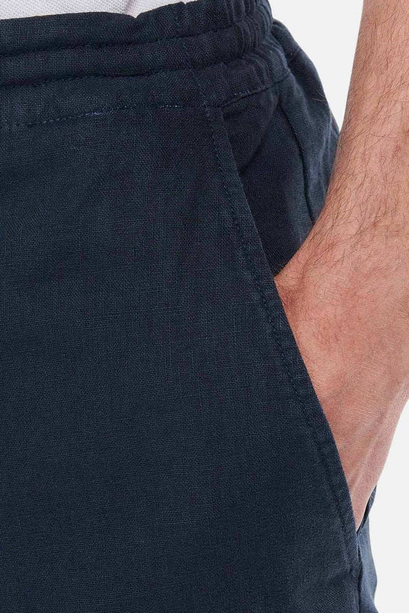 Shorts in lino misto cotone