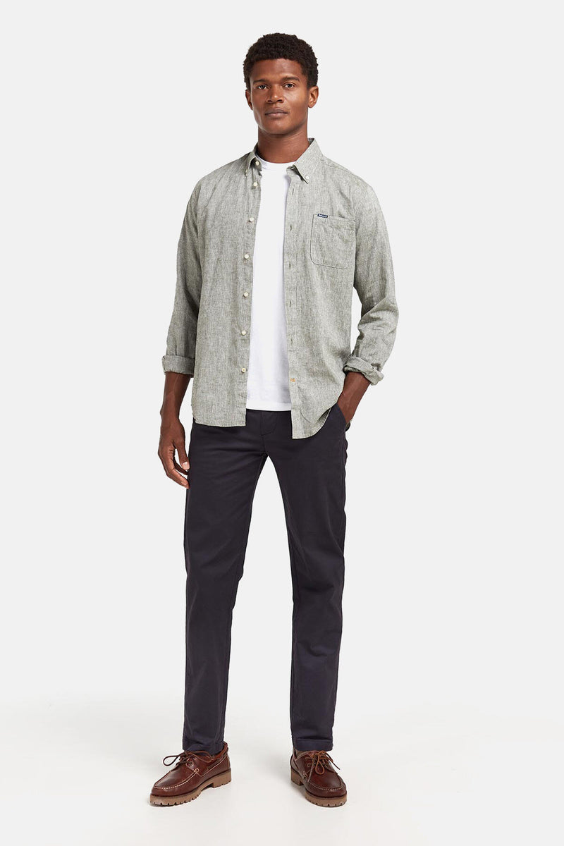 Chino Neuston Trousers Navy by Barbour Men WP Store