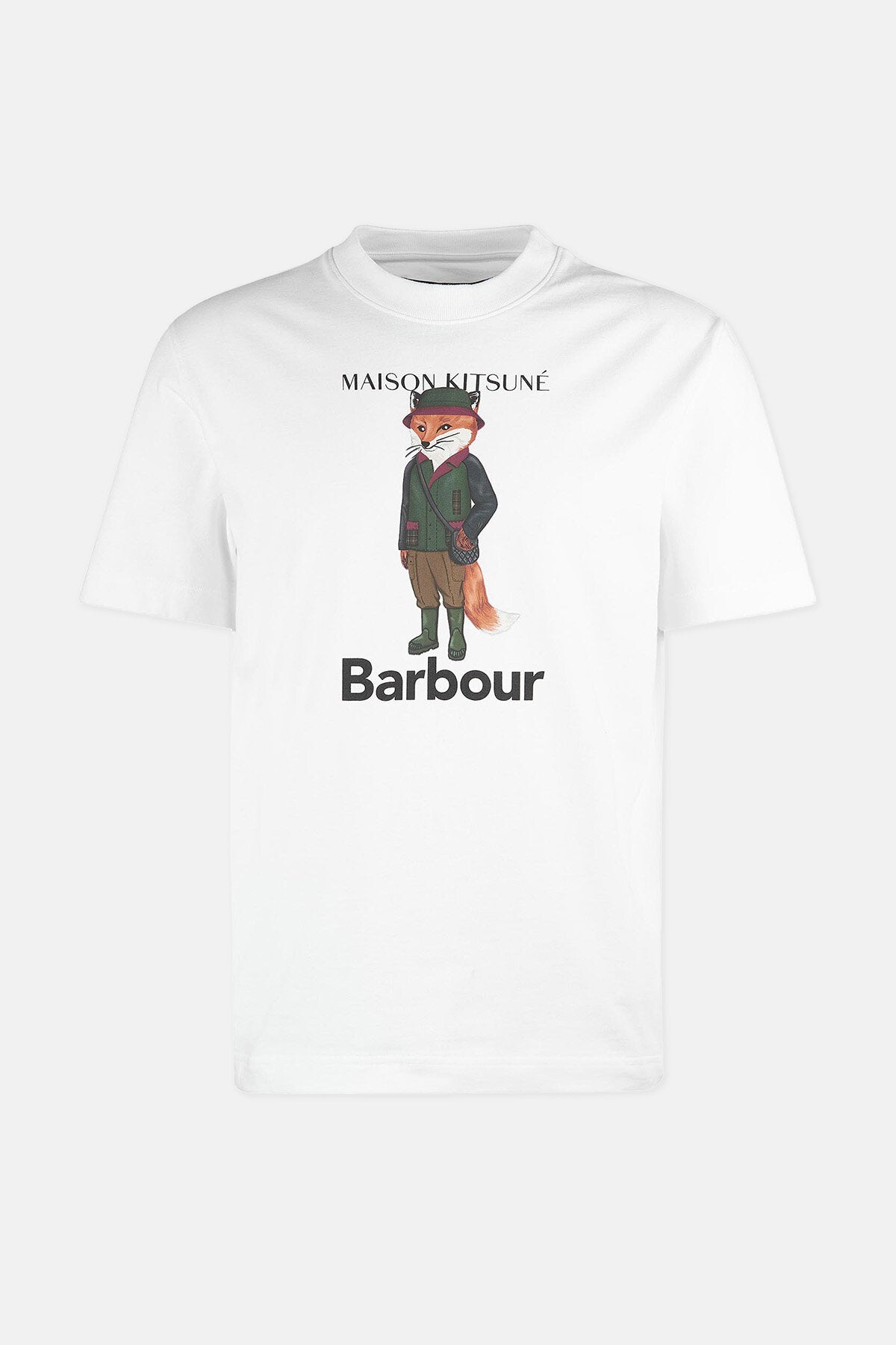 Barbour x Maison Kitsuné Beaufort Fox T-Shirt White by Barbour