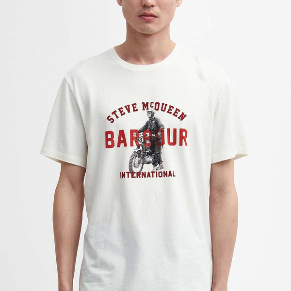 Speedway T-Shirt Whisper white by Barbour International