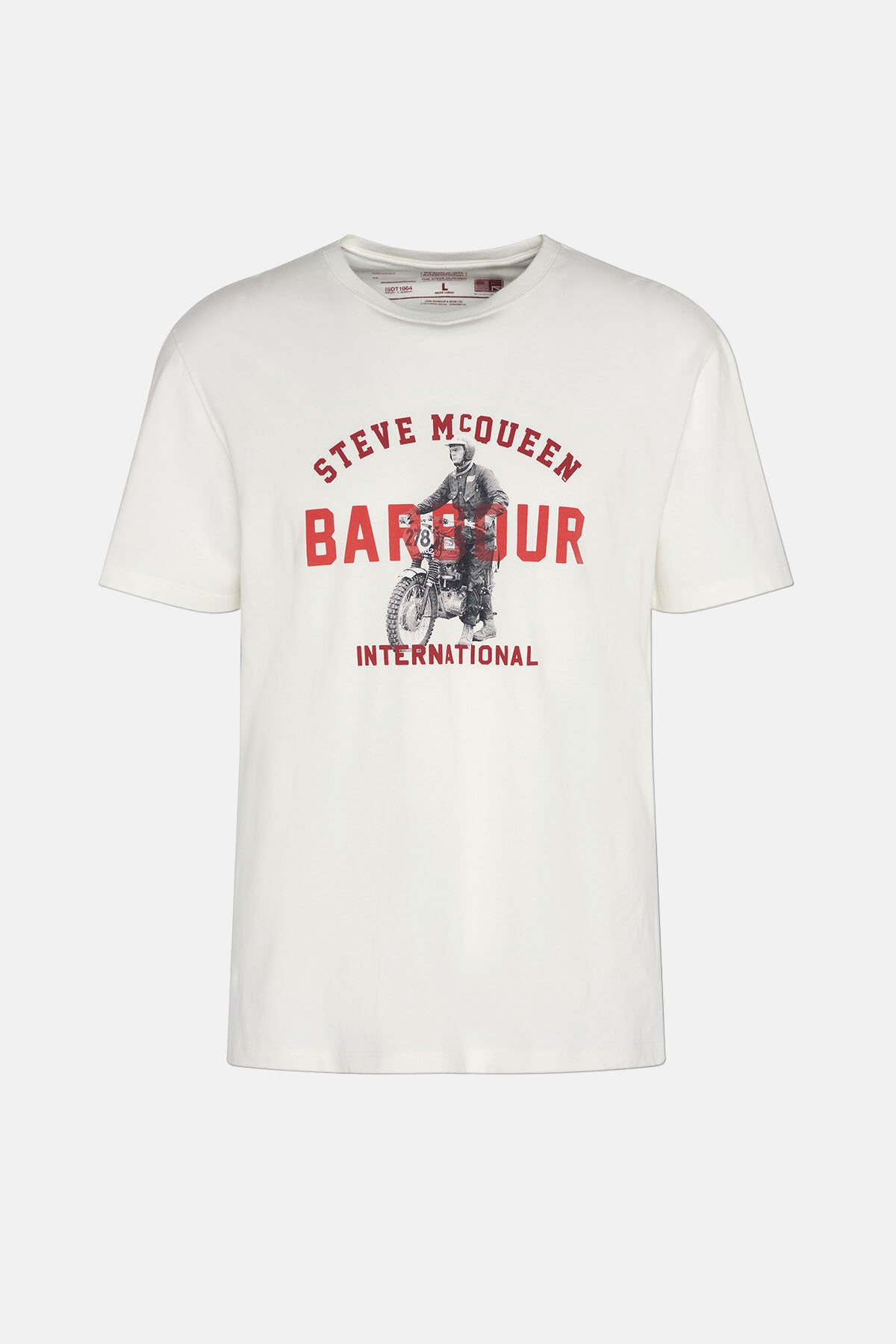 Tシャツ・カットソー BARBOUR Men T Shirts MTS0670 MTSWH11 White Speedway T-Shirt Whisper white by Barbour International