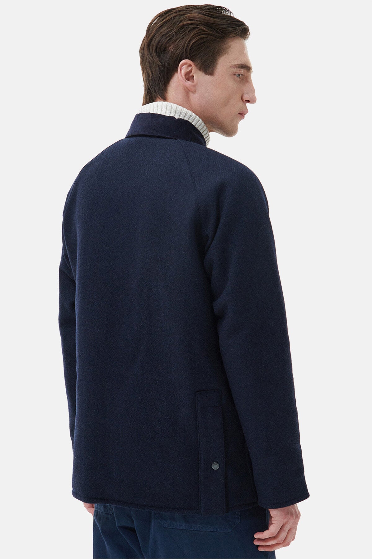 Bedale Wool Jacket Navy by Barbour | Men | WP Store
