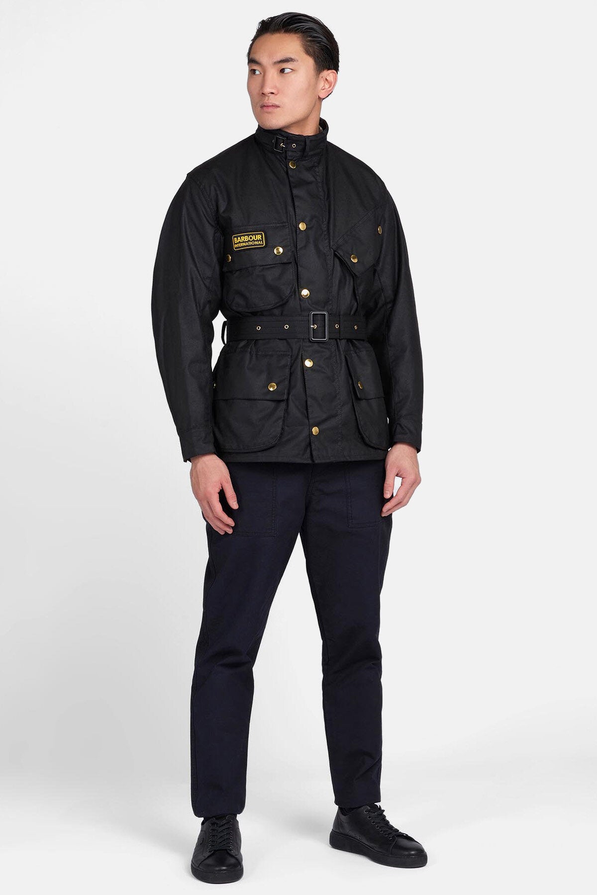 Motorcycle Jacket Black by Barbour International | Men | WP