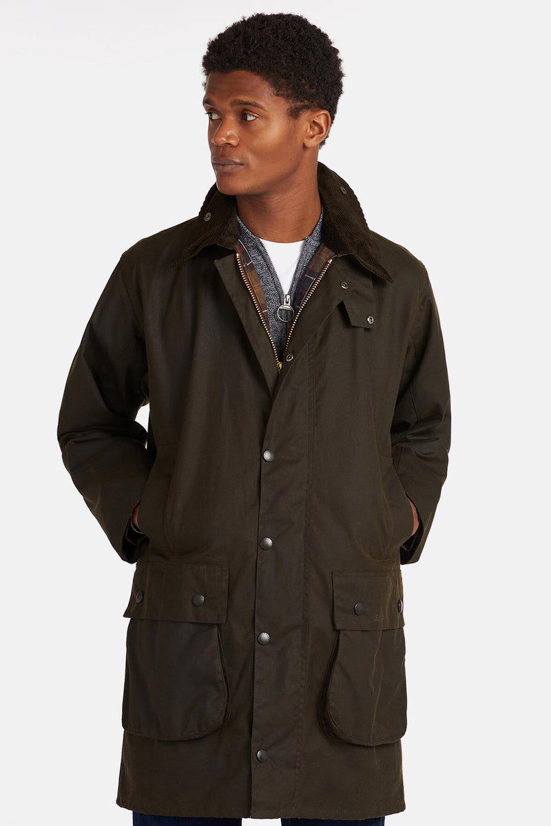 Classic Northumbria Wax Jacket Olive by Barbour Men WP Store