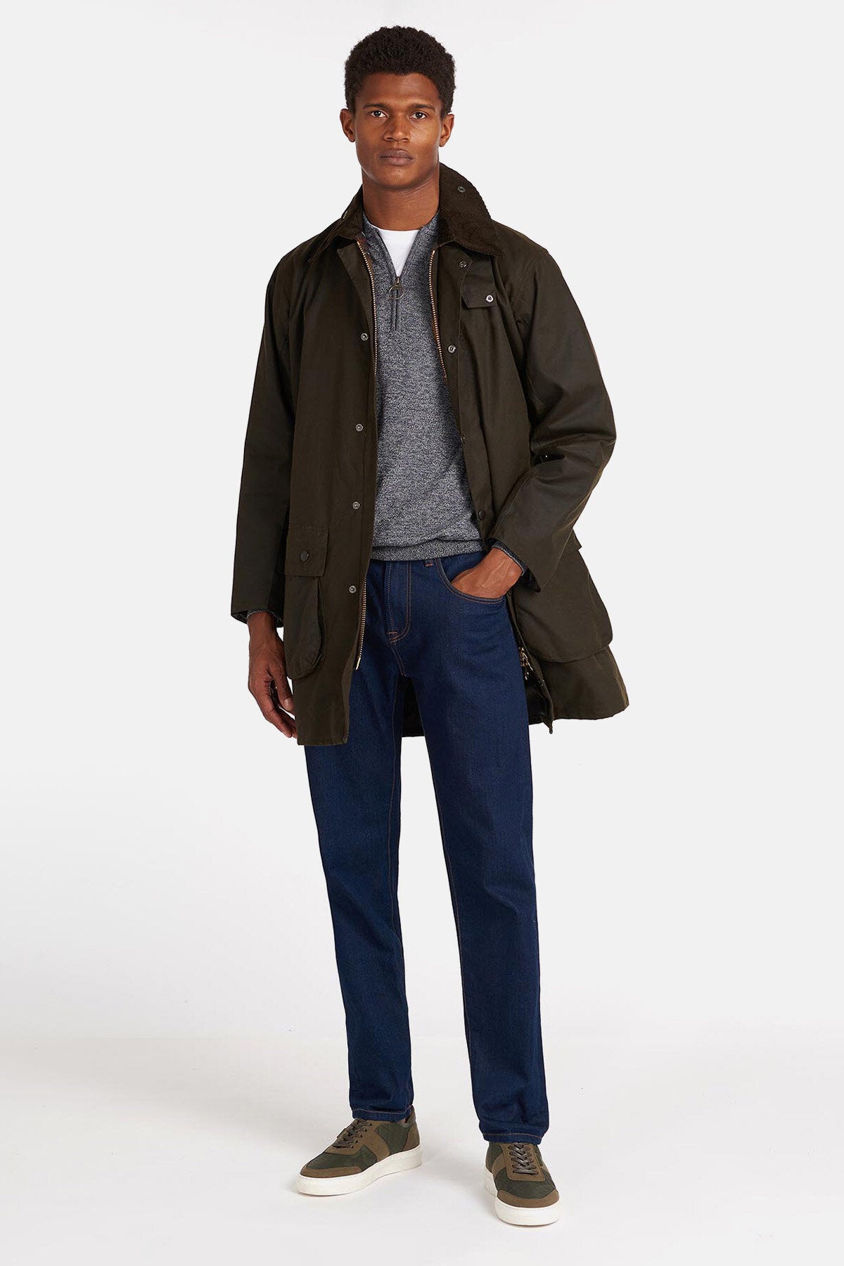 Classic Northumbria Wax Jacket Olive by Barbour | Men | WP Store