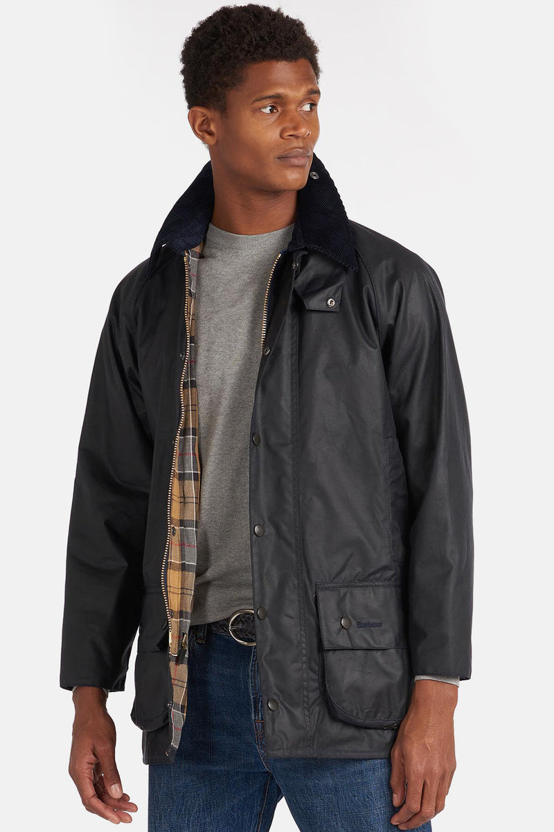 Beaufort Wax Jacket Navy by Barbour Men WP Store