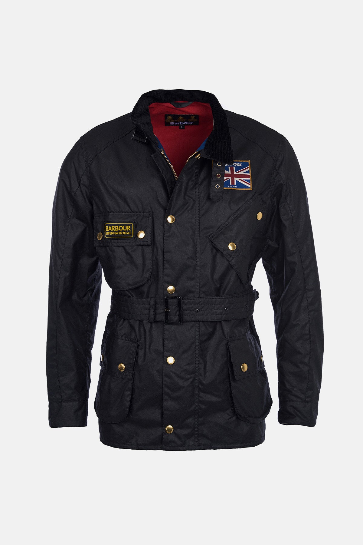 Union Jack International Jacket Wax Black by Barbour International