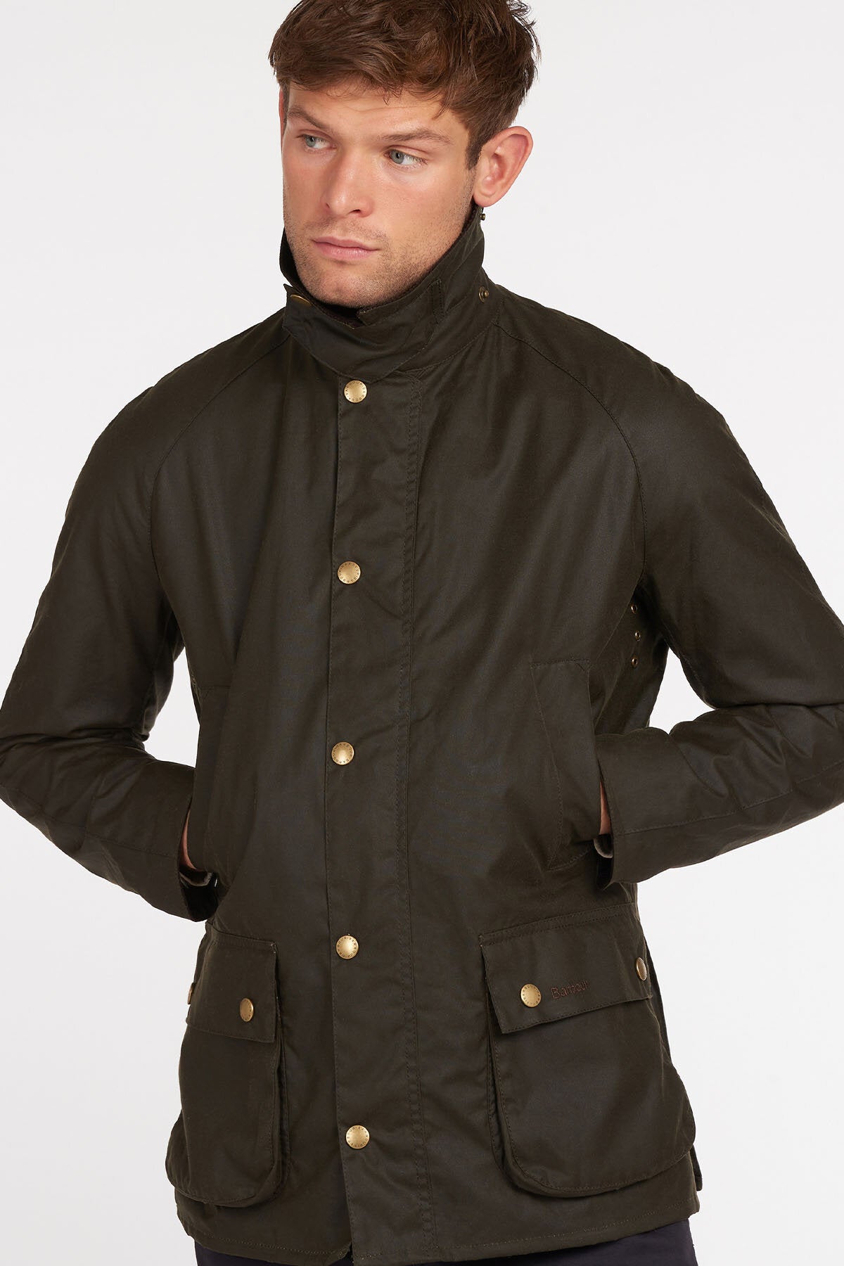 Barbour lifestyle ashby waxed cotton field jacket deals