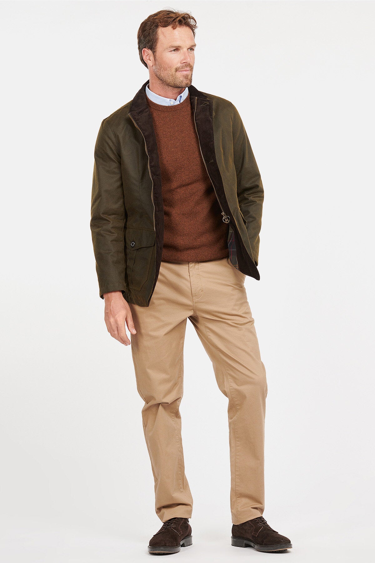 Lutz Wax Jacket Olive by Barbour | Men | WP Store