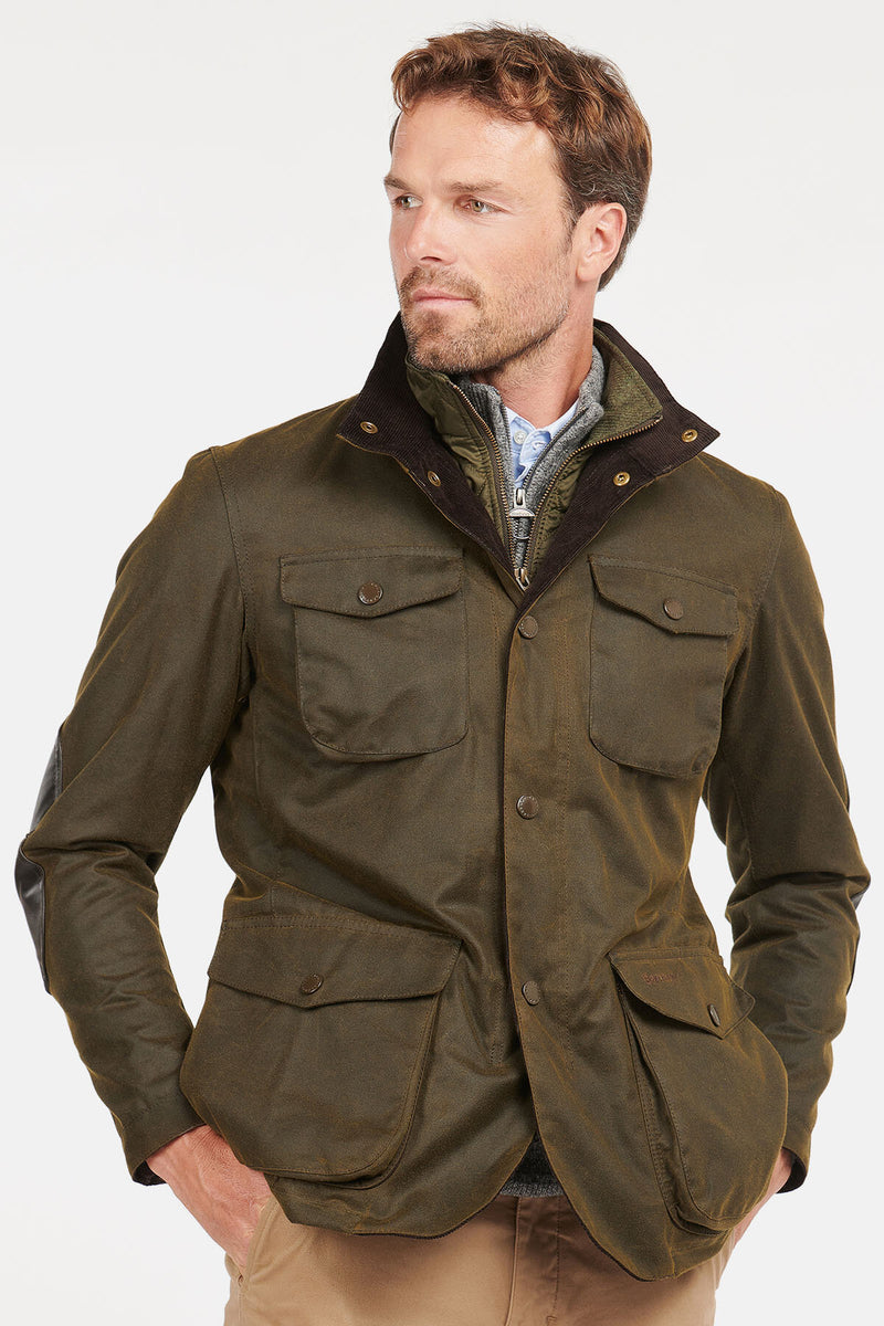 Barbour Winter Utility Wax Jacket Ogston Wax Jacket Olive By
