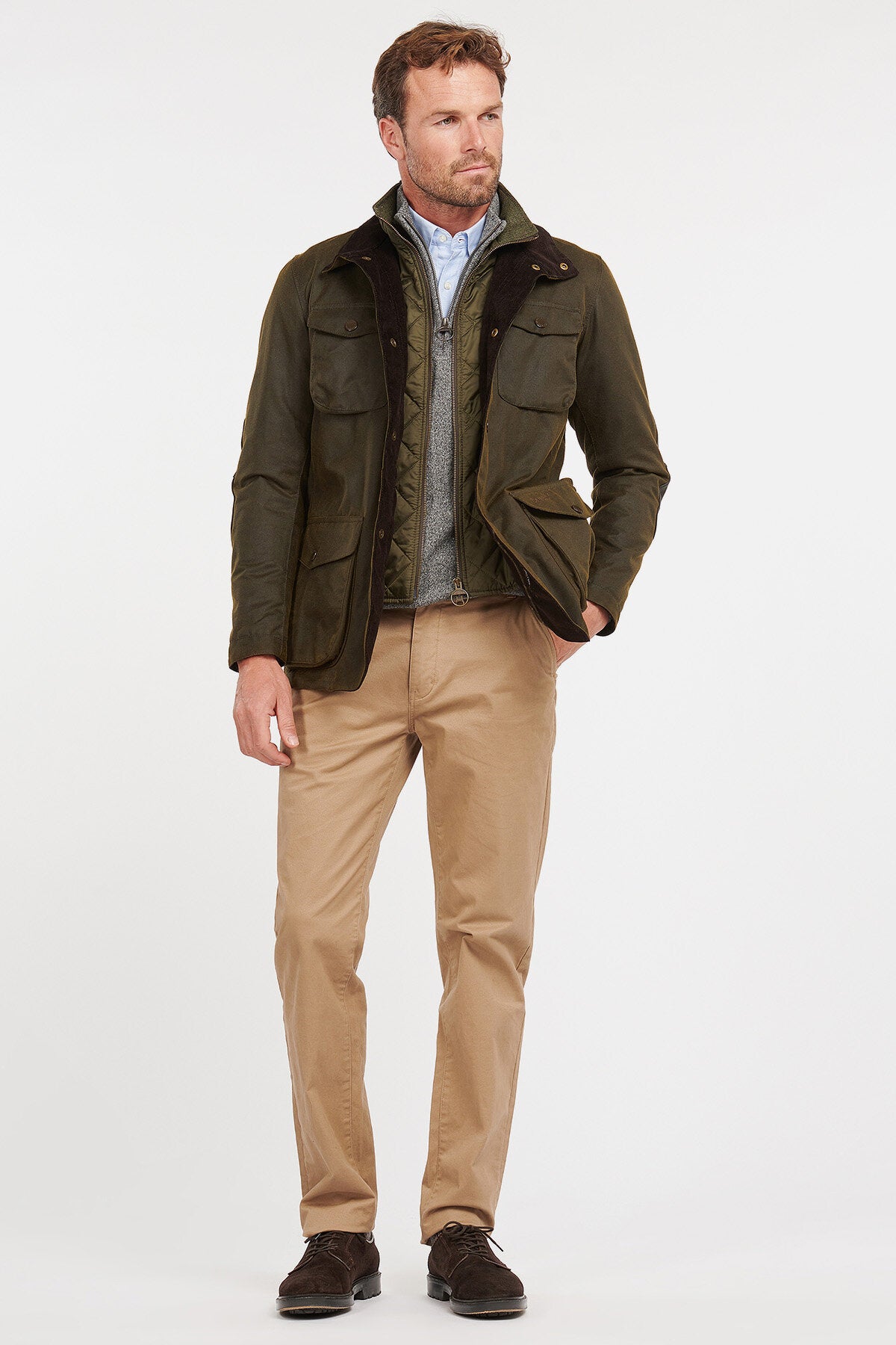 Ogston Wax Jacket Olive by Barbour | Men | WP Store