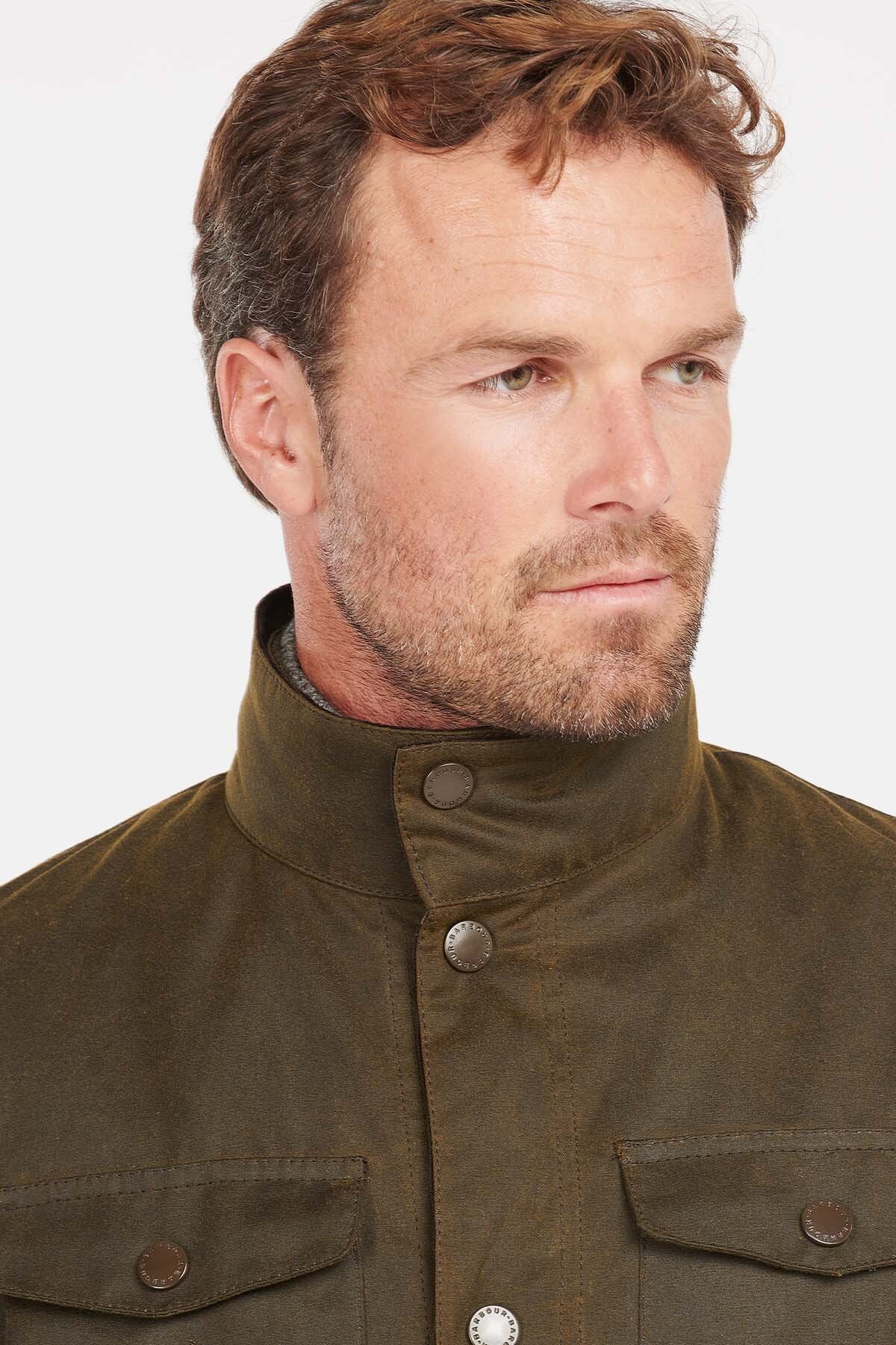 Ogston Wax Jacket Olive by Barbour | Men | WP Store