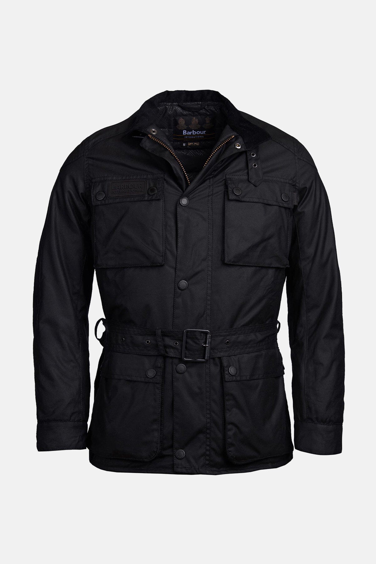 Waxed Cotton Jacket Black/classic by Barbour International | Men | WP Store