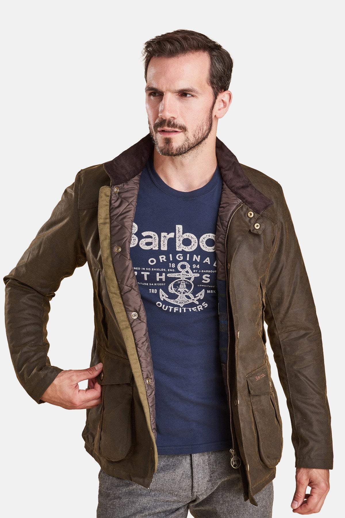 Barbour International Barbour Fenny Quilted Parka Barbour Coll Wax