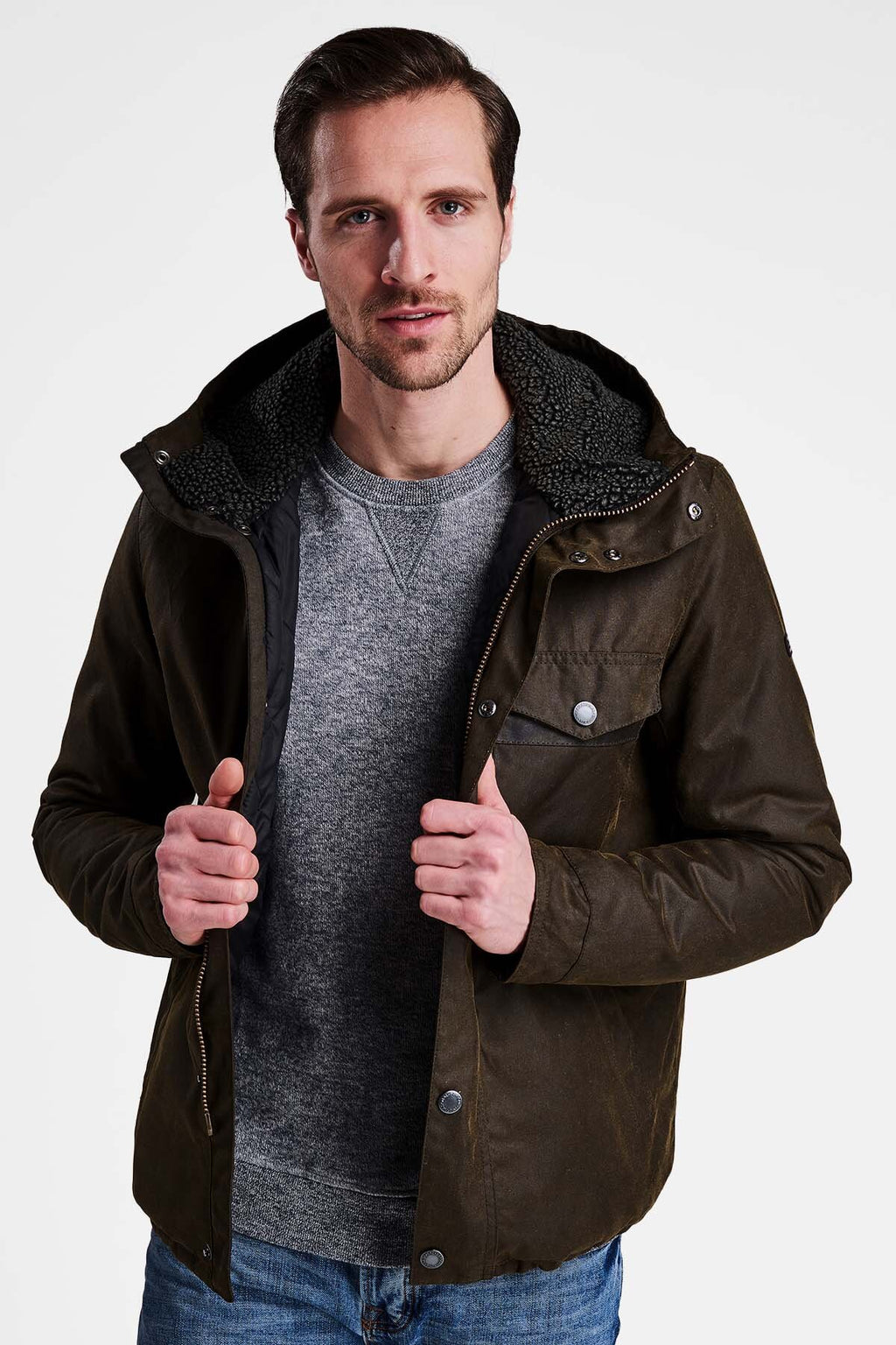 Kevlar Wax Jacket Olive by Barbour International Men WP Store