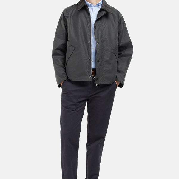 OS Transport Wax Jacket Grey by Barbour | Men | WP Store