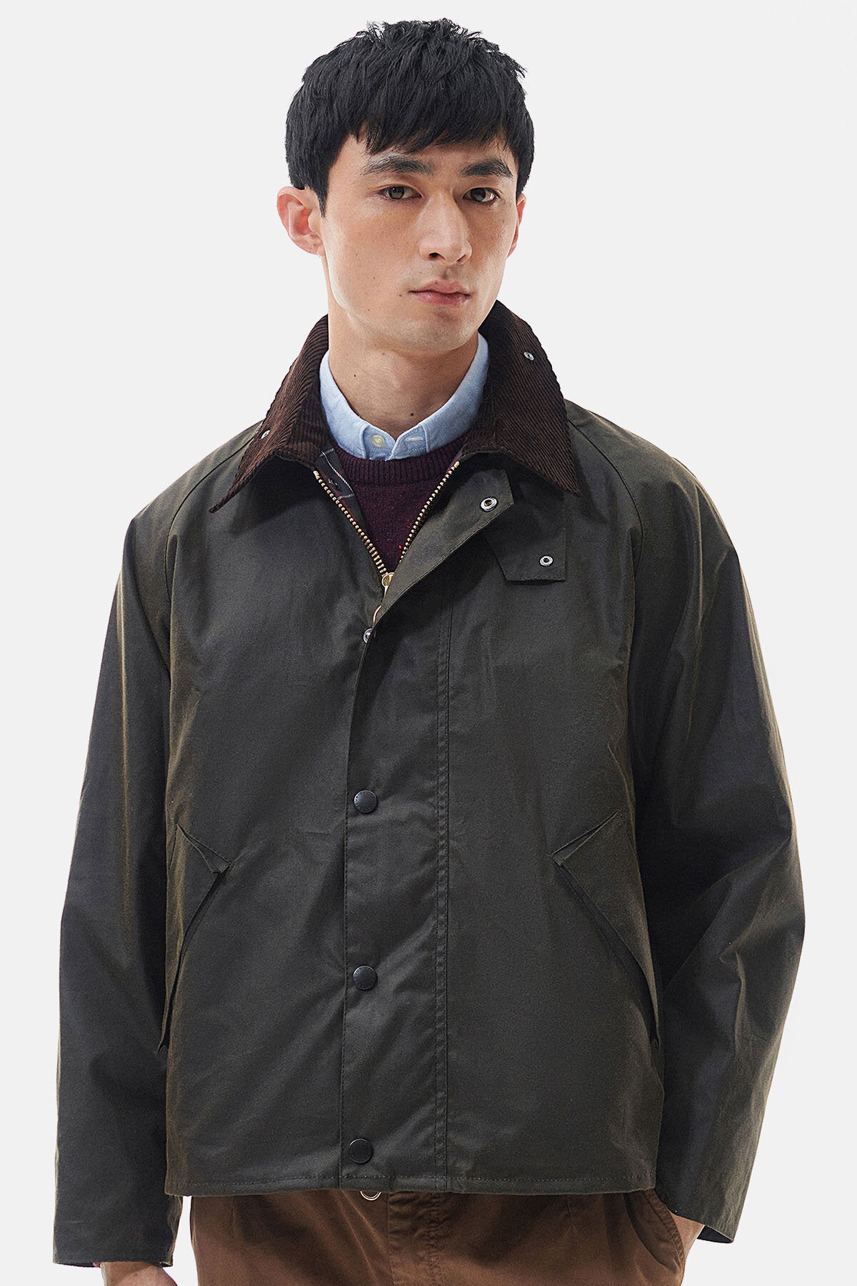 OS Transport Wax Jacket Olive by Barbour | Men | WP Store