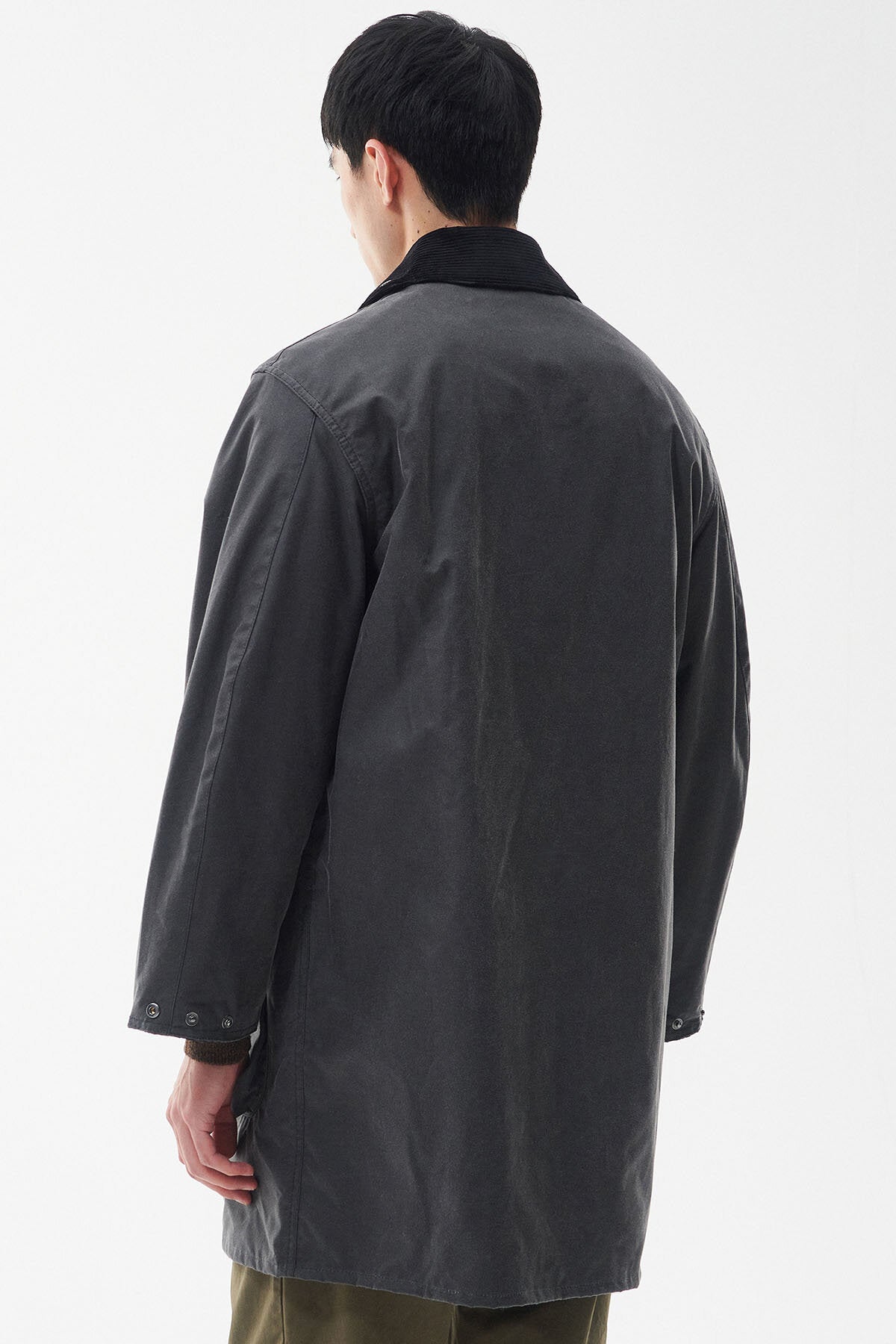 OS Border Wax Jacket Grey by Barbour | Men | WP Store