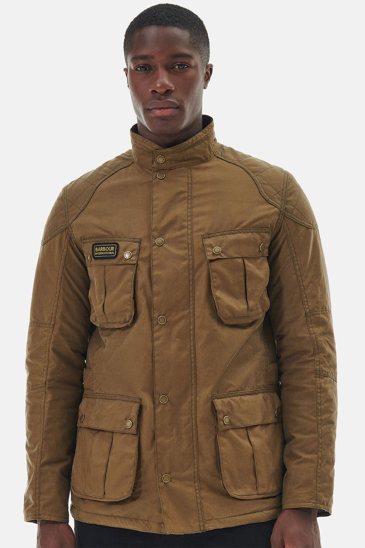 Winter Lockseam Wax Jacket Sand by Barbour International | Men