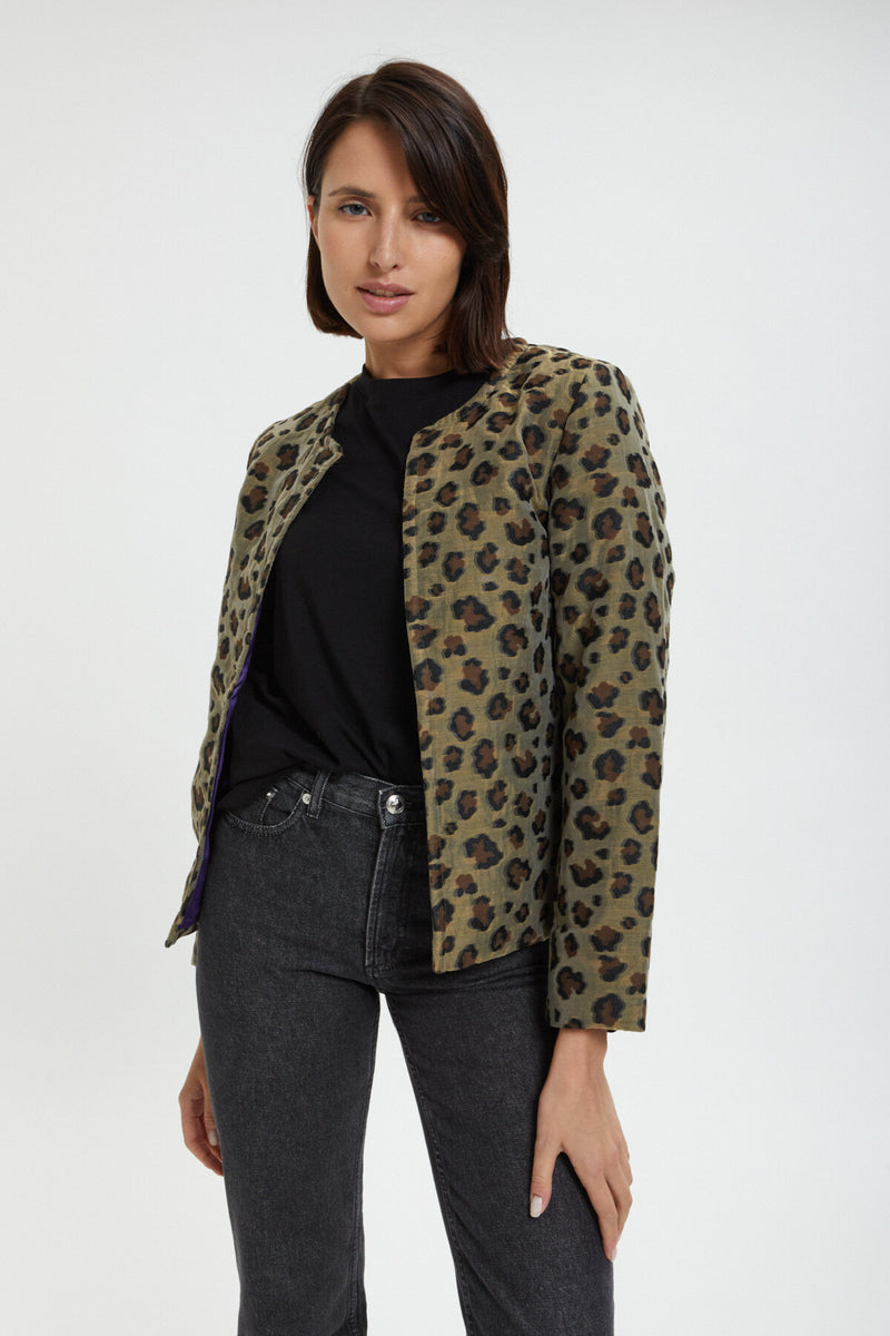 C.C. Leopard animal print Jacket