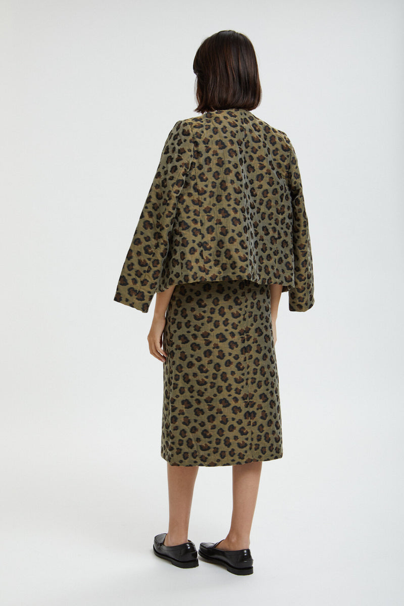 C.C. Leopard animal print Maxi Skirt