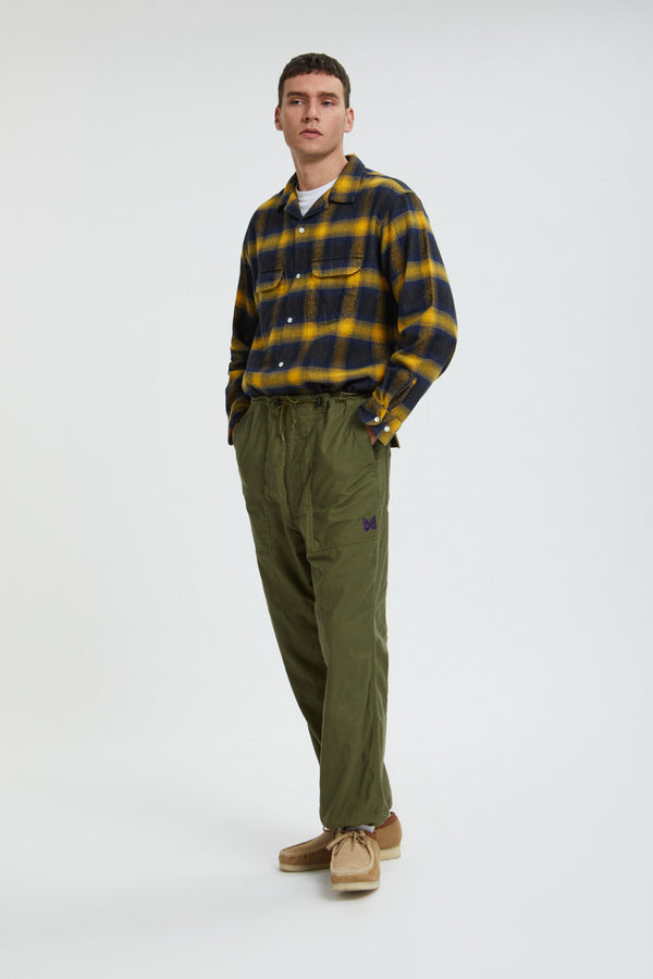 Satin string fatigue trousers