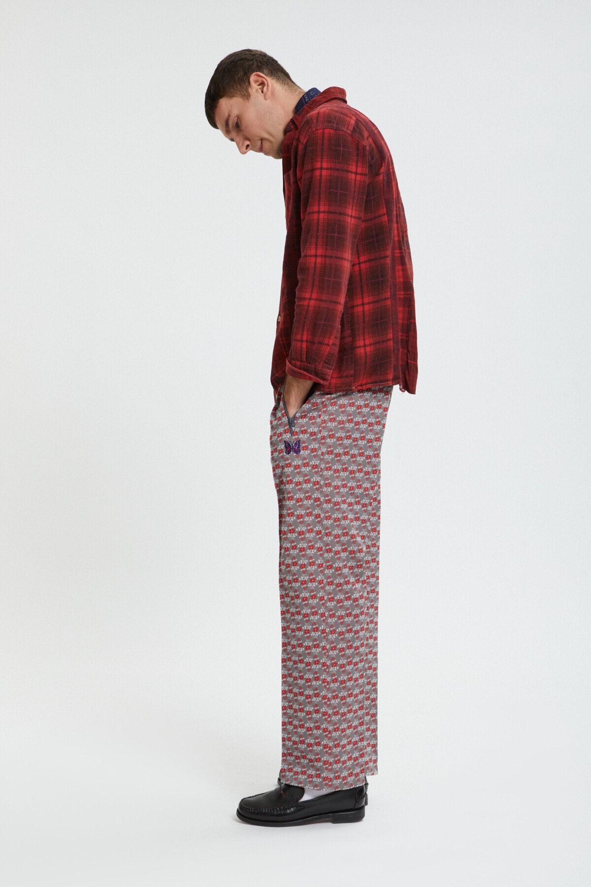 Jacquard colourful Track Trousers Flower by Needles | Men | WP Store