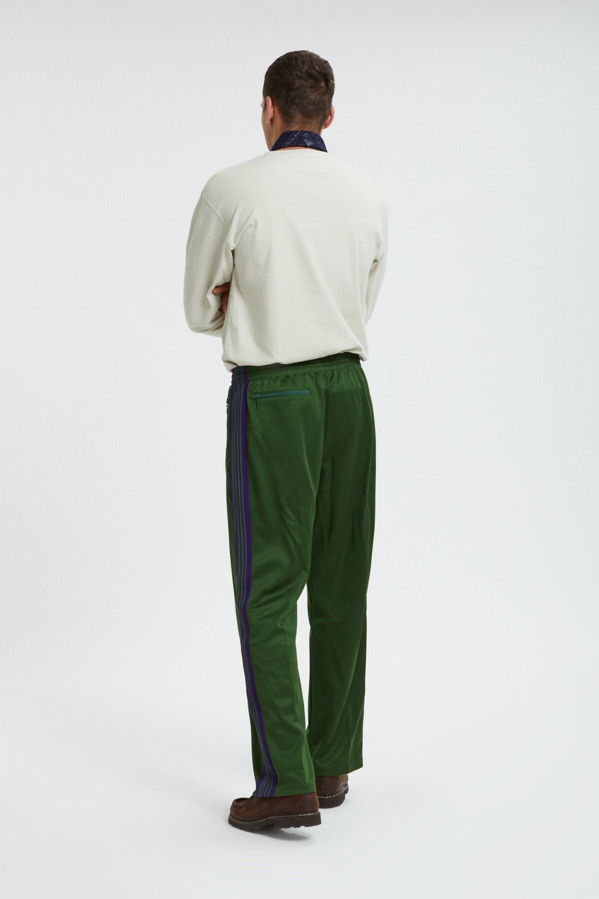 Poly Smooth Track Trousers Ivy green by Needles | Men | WP Store