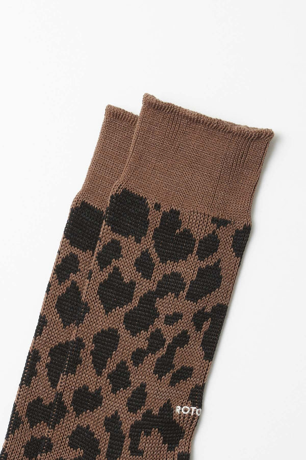 Leopard Crew Socks