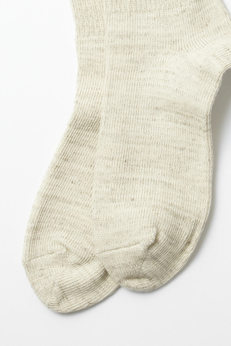 White Ribbed Socks