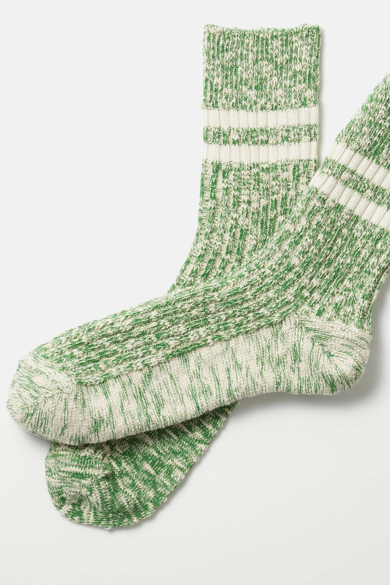 Green Ribbed Socks
