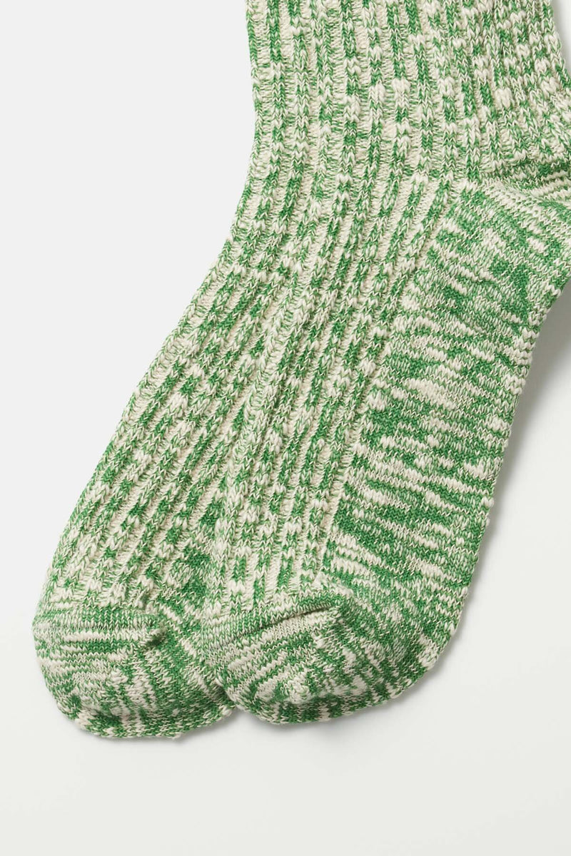 Green Ribbed Socks